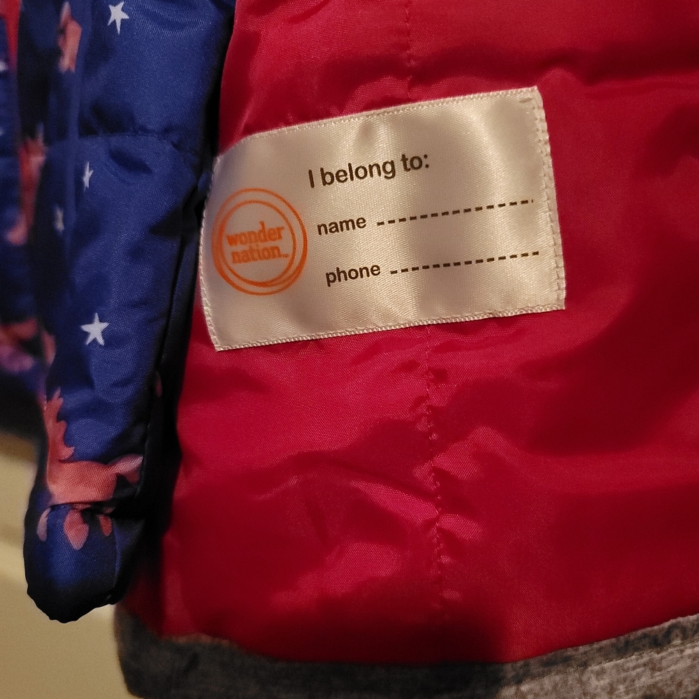 Winter Sale NWT Wonder Nation Water Repellent Toddler Jacket Size 2T - Picture 6 of 7